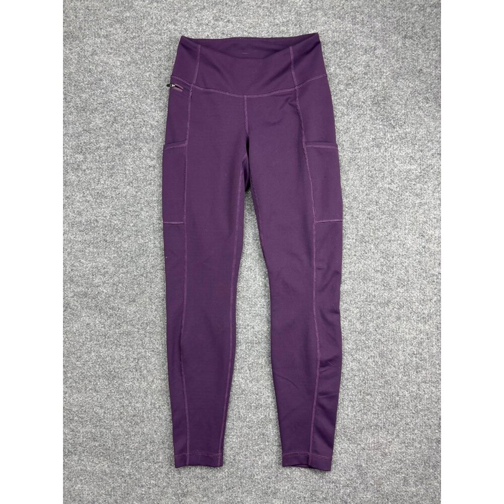 Patagonia Leggings Womens XS Purple High Rise Pocket Yoga Pants Athletic Running